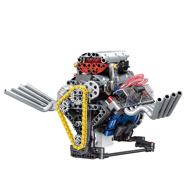 Supercar V8 Engine (K96202) - real photo, studio white background