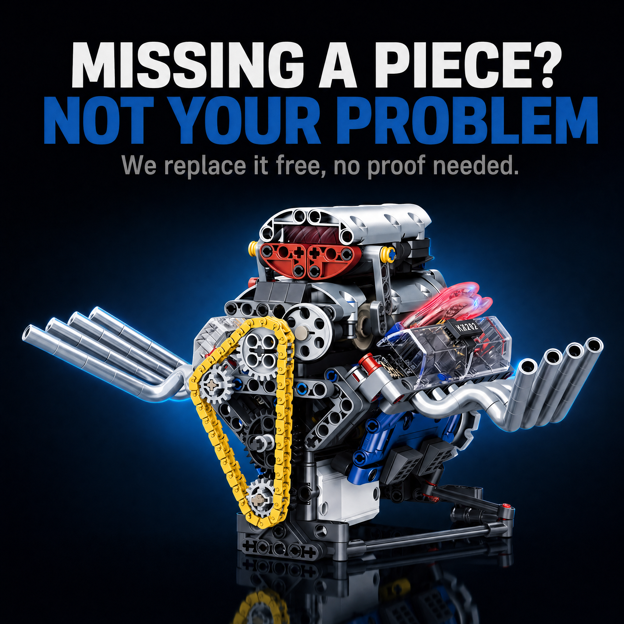 Missing a piece - we replace it free