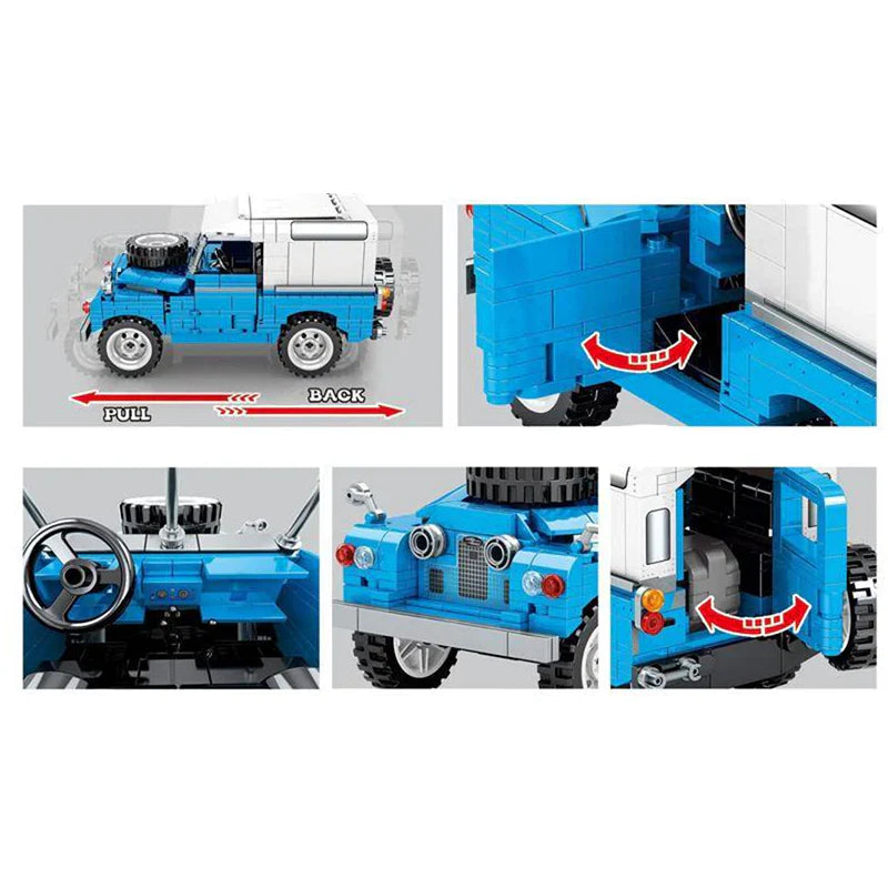 Classic British Off Roader | 730pcs | Block World