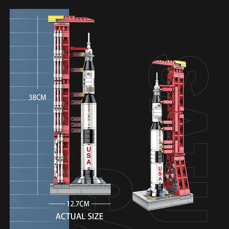 Apollo Rocket & Launch Pad | 425pcs | Block World