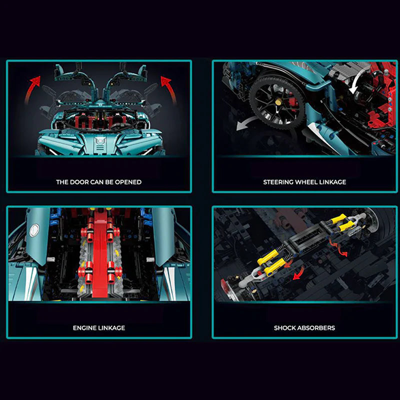 Satin Blue "intense Emotion" Hypercar | 3468pcs