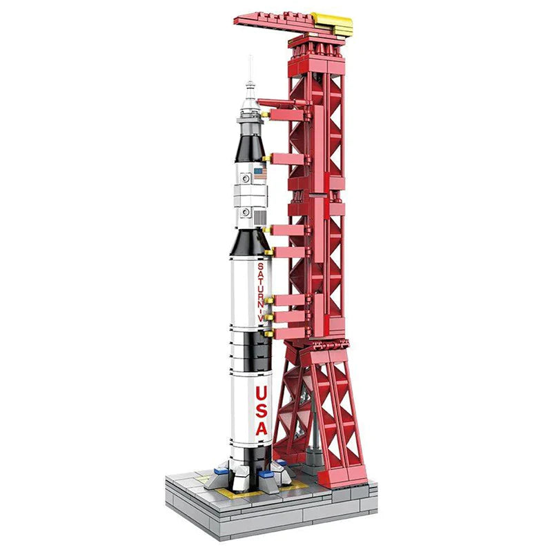 Apollo Rocket & Launch Pad | 425pcs | Block World