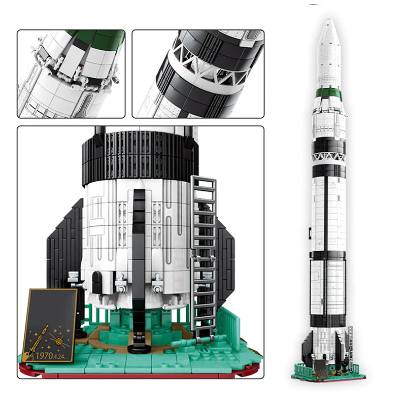 Dong Fang Hong CZ-1 Launch | 2146pcs | Block World